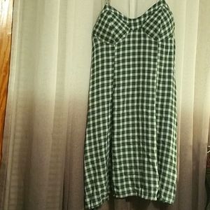 Green Plaid Dress